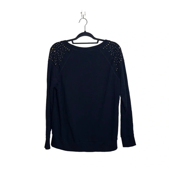 Torrid Black Studded Shoulders Plush Pullover Sweater 00X Women’s - Picture 6 of 11